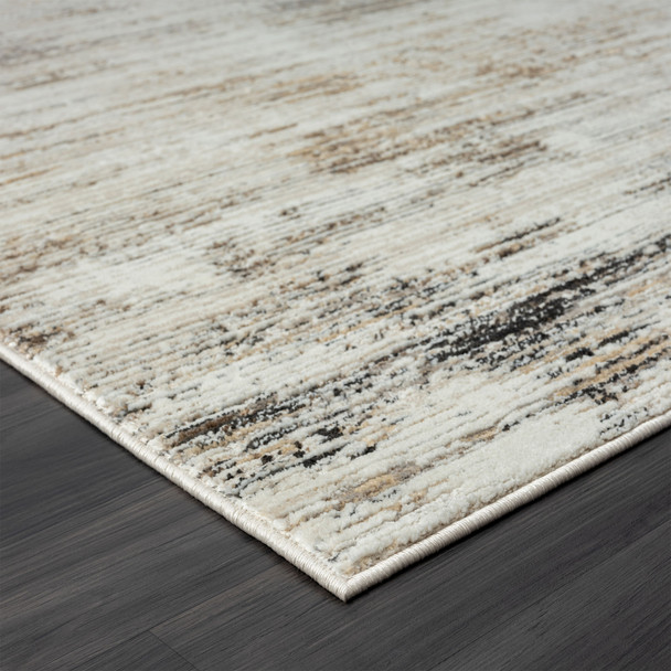 4' X 6' Gray Abstract Distressed Area Rug