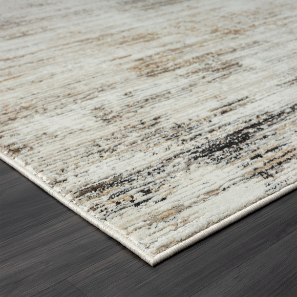 9' X 12' Gray Abstract Distressed Area Rug