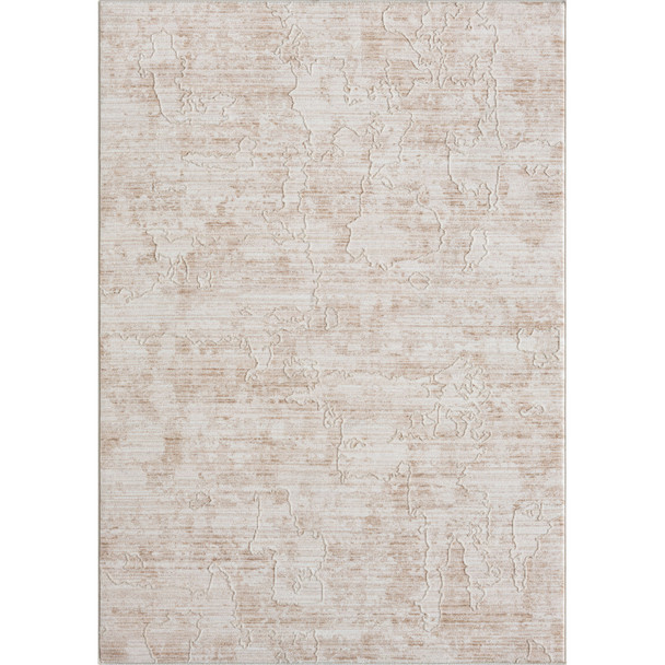 4' X 6' Beige Abstract Area Rug