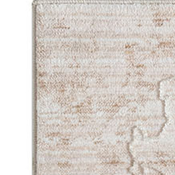 8' X 10' Beige Abstract Area Rug