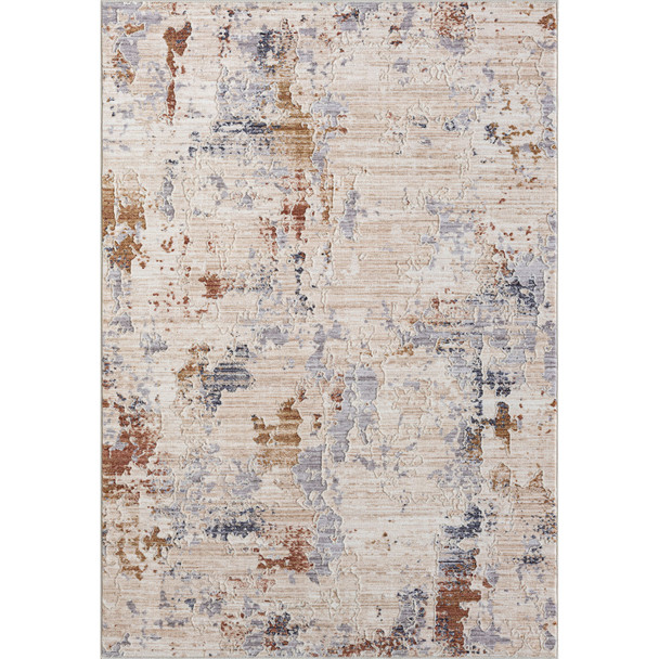 9' X 12' Beige Abstract Area Rug