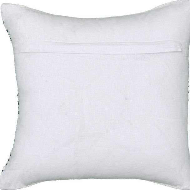 Set Of Two 18" X 18" White Chevron Zippered 100% Cotton Throw Pillow