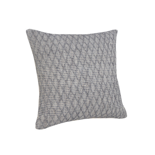 Set Of Two 20" X 20" Gray Geometric Zippered 100% Cotton Throw Pillow