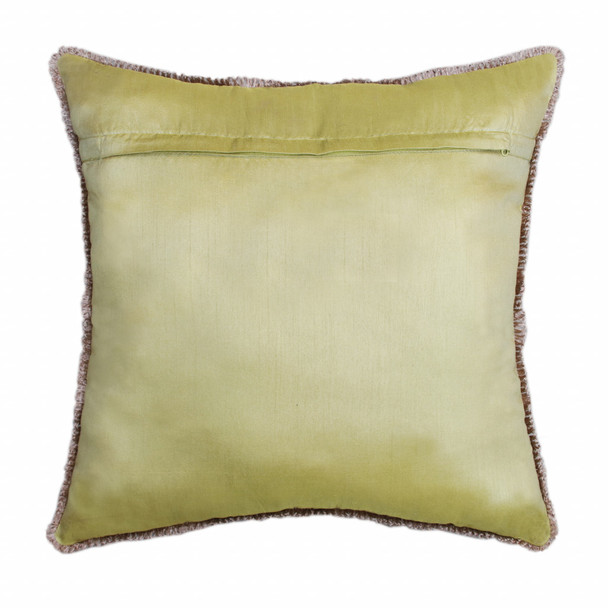 Set Of Two 20" X 20" Yellow Tropical Zippered Polyester Throw Pillow