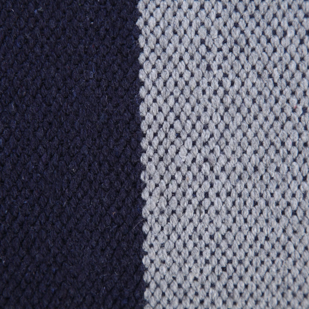 Set Of Two 14" X 36" Blue Coastal Zippered 100% Cotton Throw Pillow