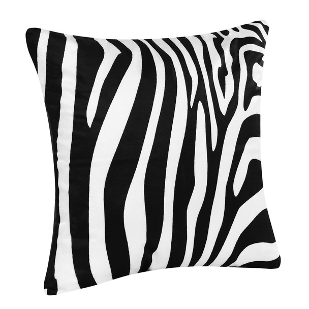 Set Of Two 20" X 20" Black Forest Animals Animal Print Zippered Polyester Throw Pillow