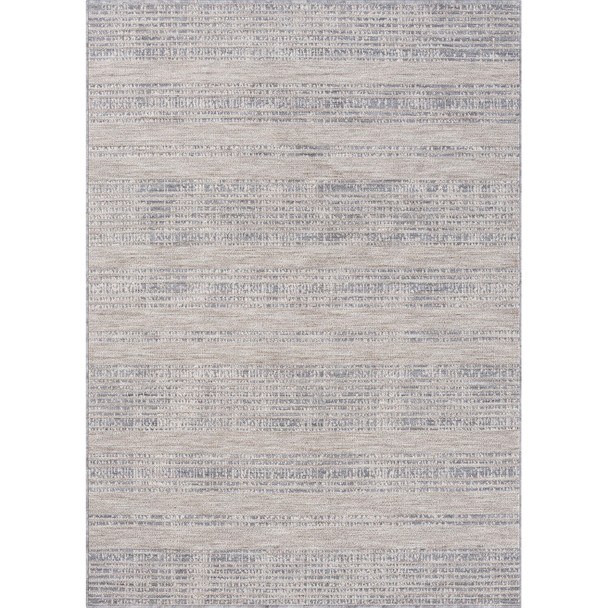 7e10eX 8e10? Ivory Striped Indoor Outdoor Area Rug