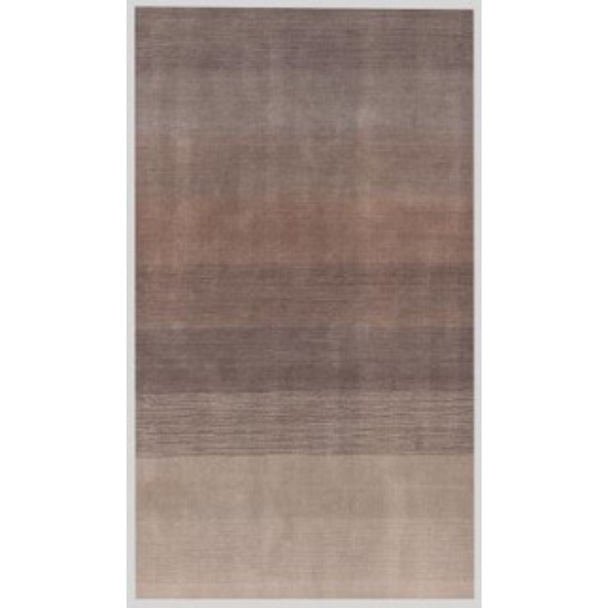 5' X 8' Violet And Brown Hand Loomed Area Rug