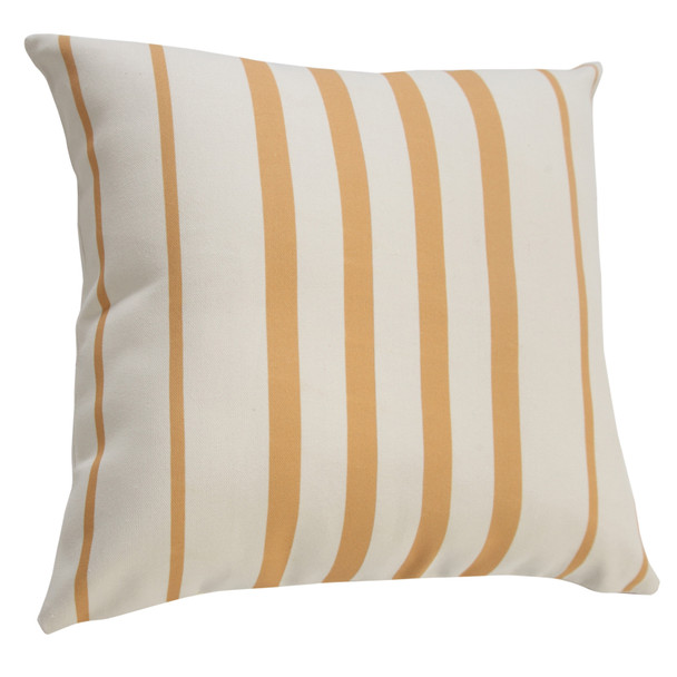 20" X 20" Yellow Zippered Geometric Indoor Outdoor Throw Pillow
