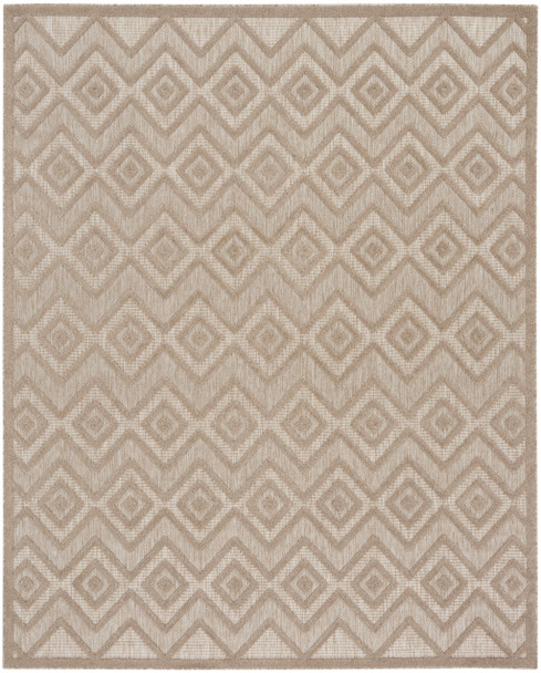 7' X 10' Beige Geometric Flatweave Area Rug