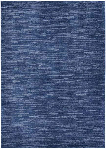 5' X 8' Navy Blue Power Loom Area Rug