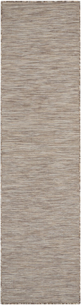 8' Beige Power Loom Runner Rug