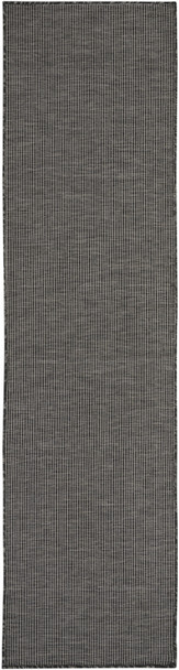 8' Charcoal Power Loom Runner Rug