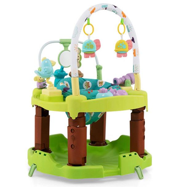 3-in-1 Baby Activity Center with 3-position for 0-24 Months-Green