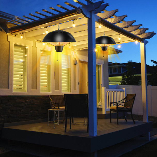 1500W Electric Patio Heater with IPX4 Waterproof