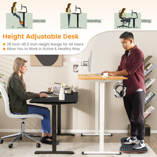 Electric Standing Desk Adjustable Stand up Computer Desk Anti-collision-Natural