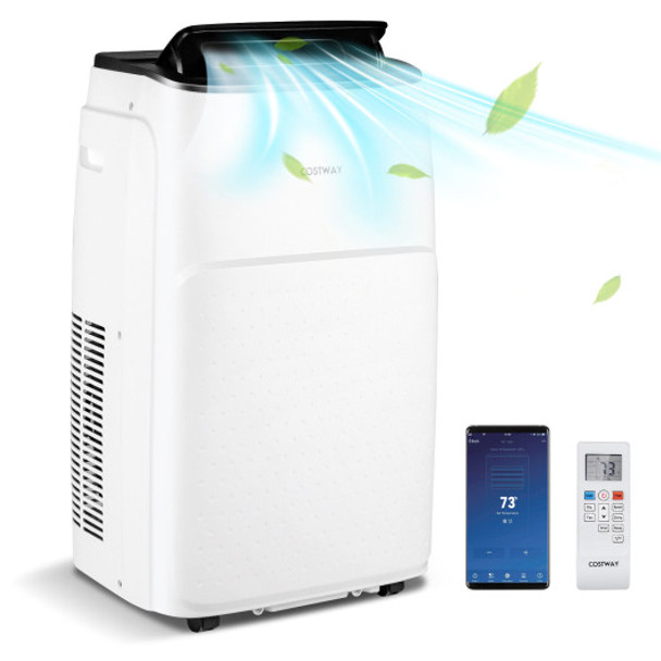 13000 BTU Portable 4-in-1 Air Conditioner with App and Voice Control-White