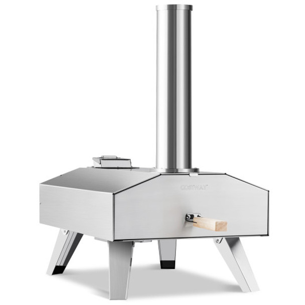 Portable Stainless Steel Outdoor Pizza Oven with 12 Inch Pizza Stone