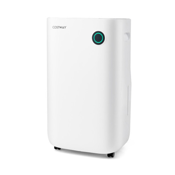 4500 Sq. Ft Dehumidifier with 5 Modes and 3-Color Indicator Light-White