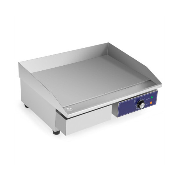 Commercial Electric Griddle with 122℉-572℉ Adjustable Temperature Control-Silver