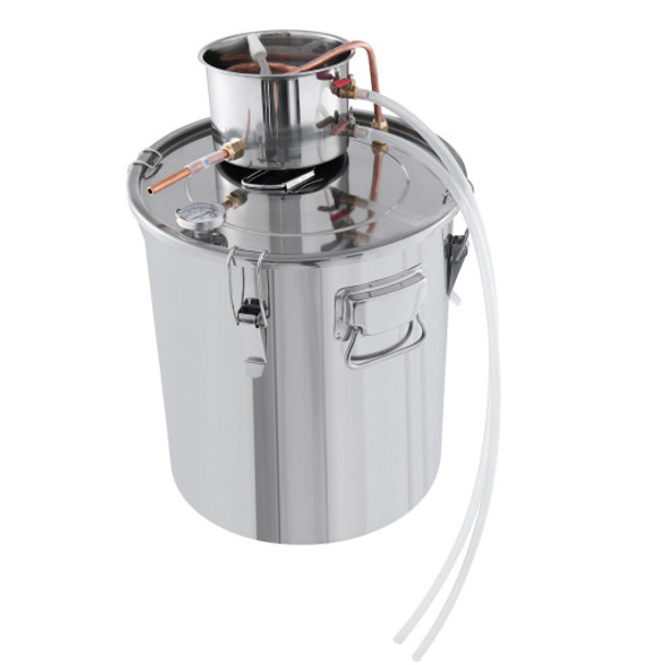 10 Gal 40 L Water Alcohol Distiller with 2 Stainless Steel Pots-10 Gal