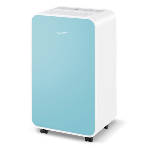 32 Pints/Day Portable Quiet Dehumidifier for Rooms up to 2500 Sq. Ft-Blue