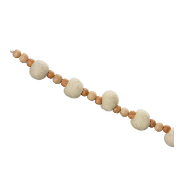 Wood Beaded String Garland (Set of 2) - 86025