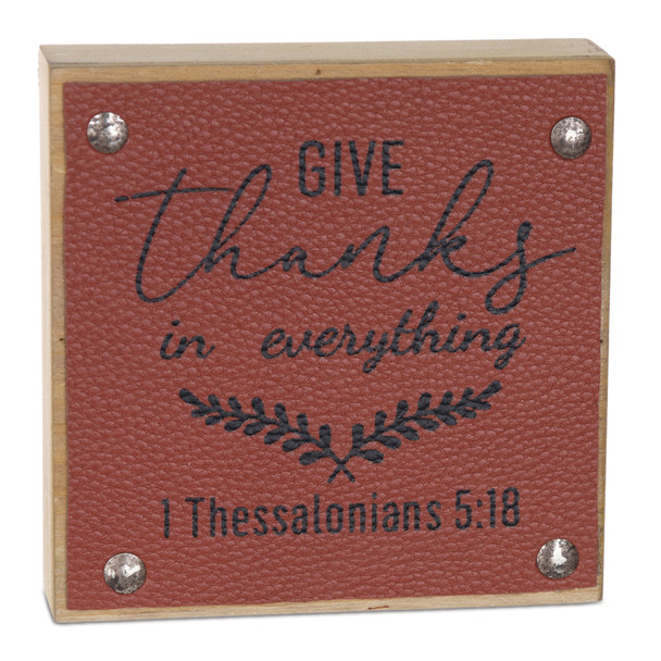 Give Thanks Harvest Sign (Set of 6) - 86056