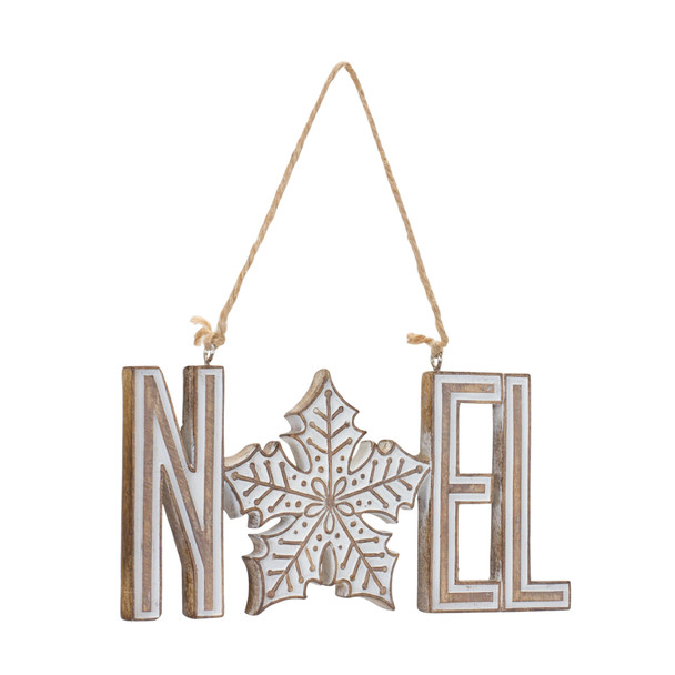 Joy Noel Snowflake Ornament (Set of 12) - 86115