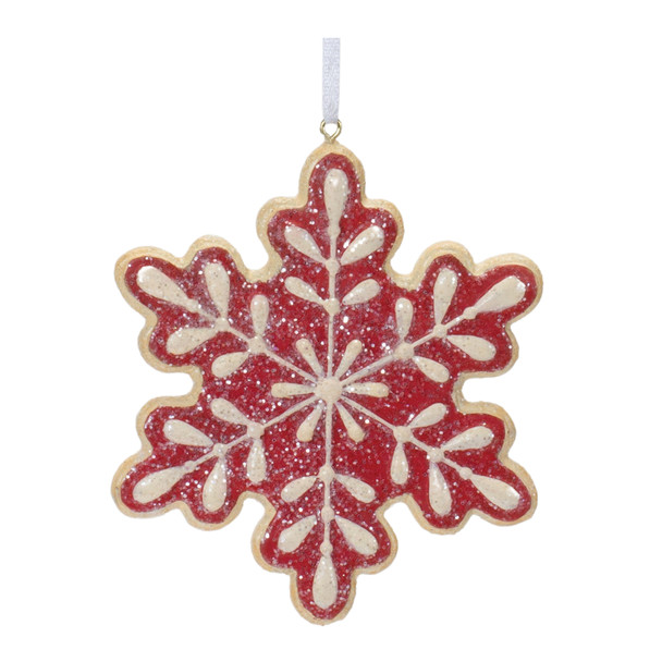 Gingerbread Snowflake Cookie Ornament (Set of 12) - 86157