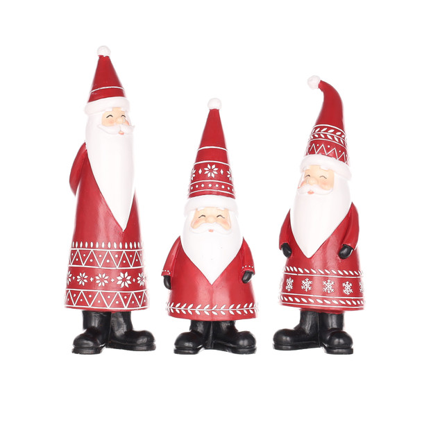 Nordic Santa Figurine (Set of 3) - 86363