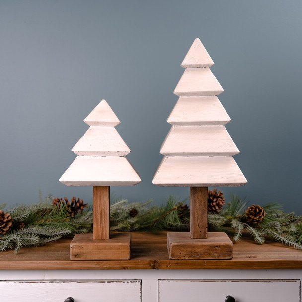 Tiered Wood Pine Tree (Set of 3) - 86378