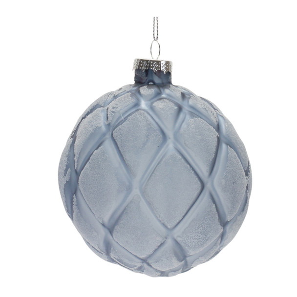 Frosted Glass Ball Ornament (Set of 6) - 86458