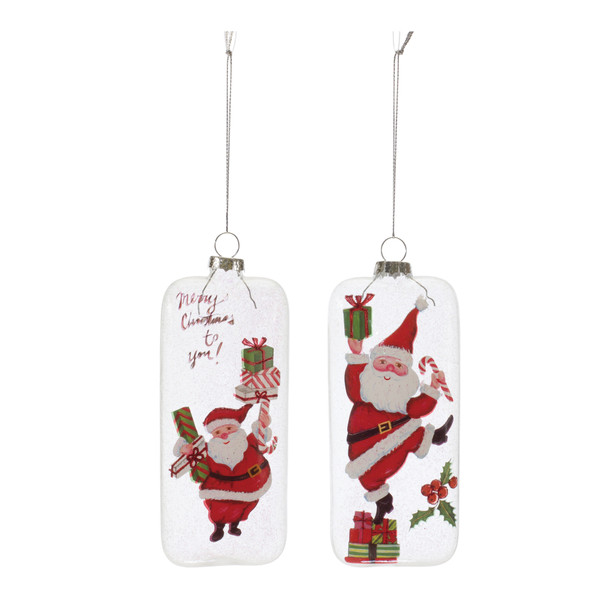 Whimsical Santa Ornament (Set of 12) - 86487