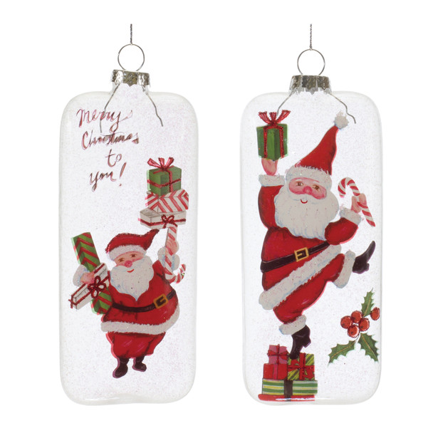 Whimsical Santa Ornament (Set of 12) - 86487