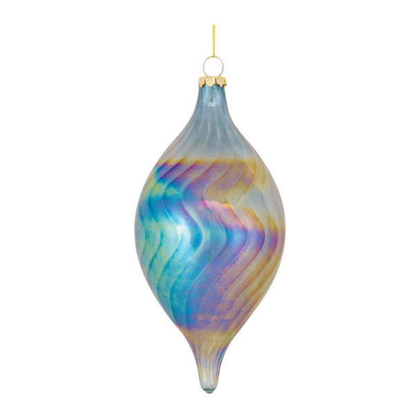 Irredescent Glass Swirl Ornament (Set of 6) - 86488