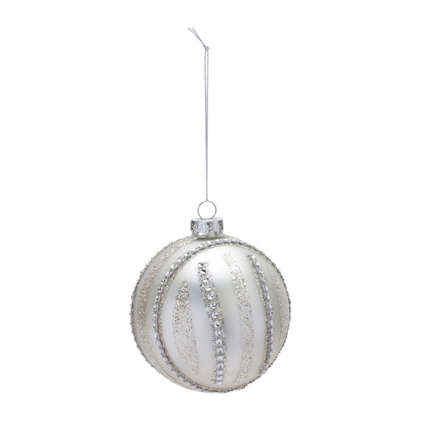 Jeweled Glass Ball Ornament (Set of 6) - 86496
