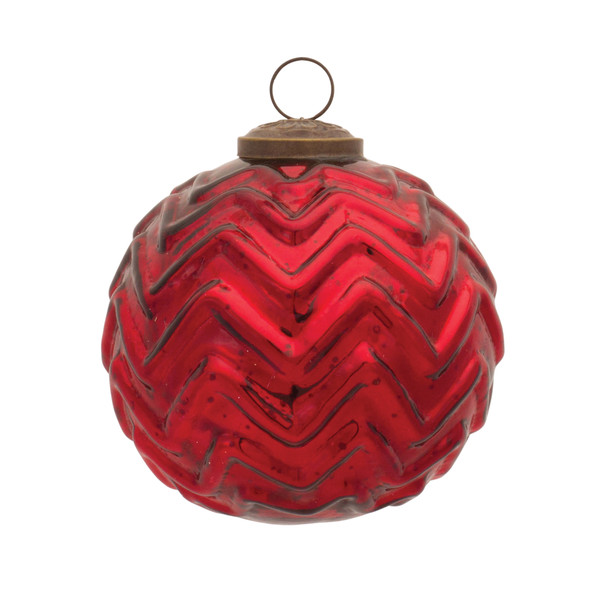 Mercury Glass Ball Ornament (Set of 12) - 86613