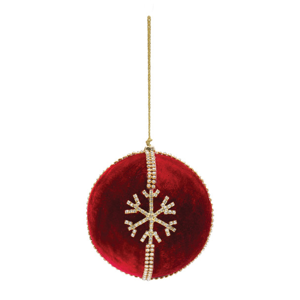 Jeweled Snowflake Ball Ornament (Set of 4) - 86645