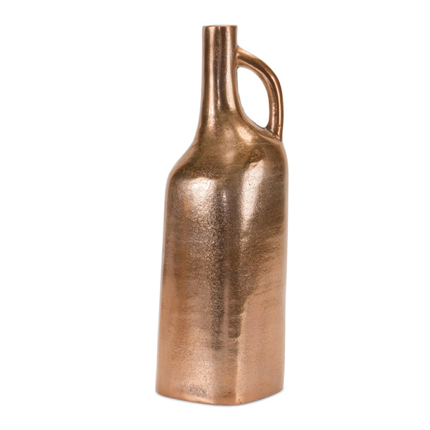 Copper Metal Bottle Vase 12"H - 86656