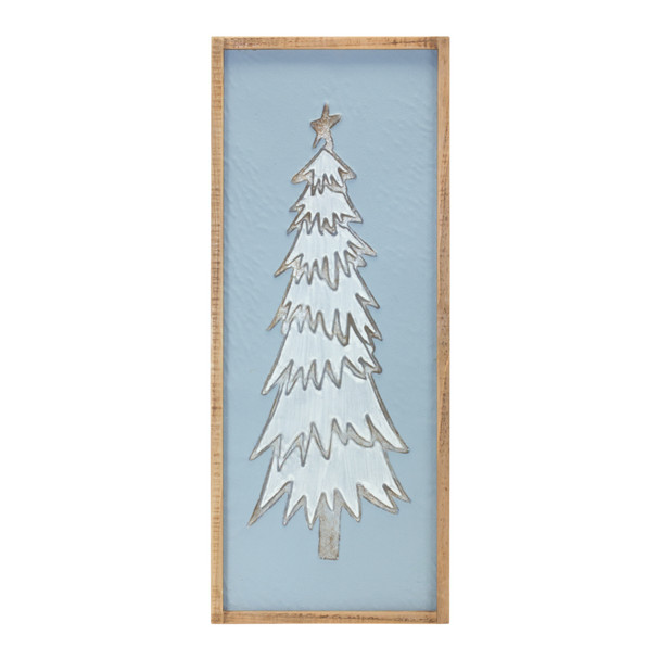 Framed Pine Tree Wall Decor 26.75"H - 86672