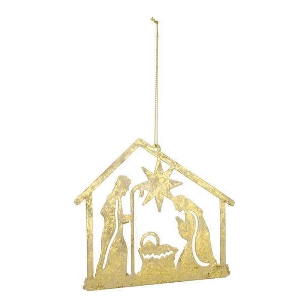 Metal Holy Family Cut Out Ornament (Set of 12) - 86713