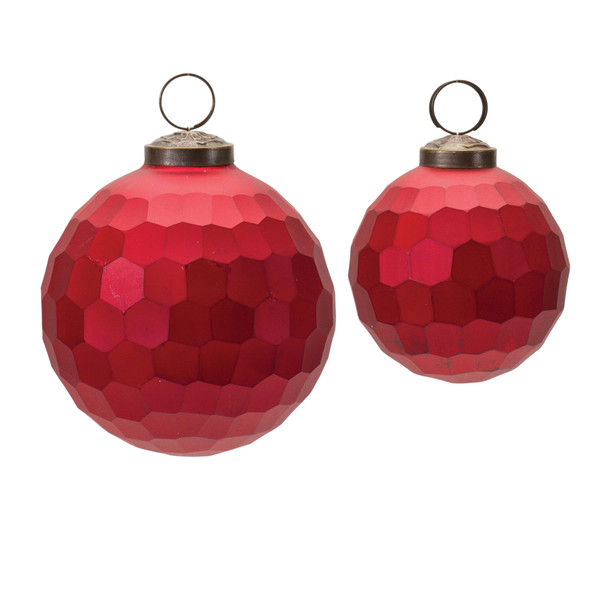 Hammered Glass Ball Ornament (Set of 4) - 86746