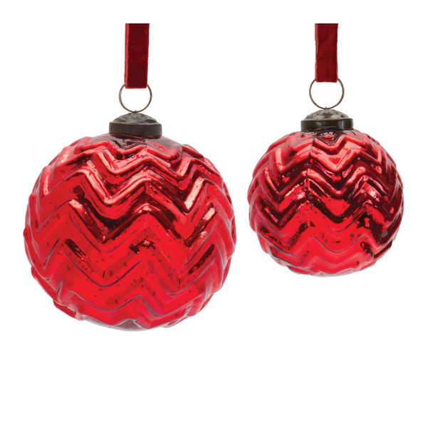 Mercury Glass Ball Ornament (Set of 4) - 86748