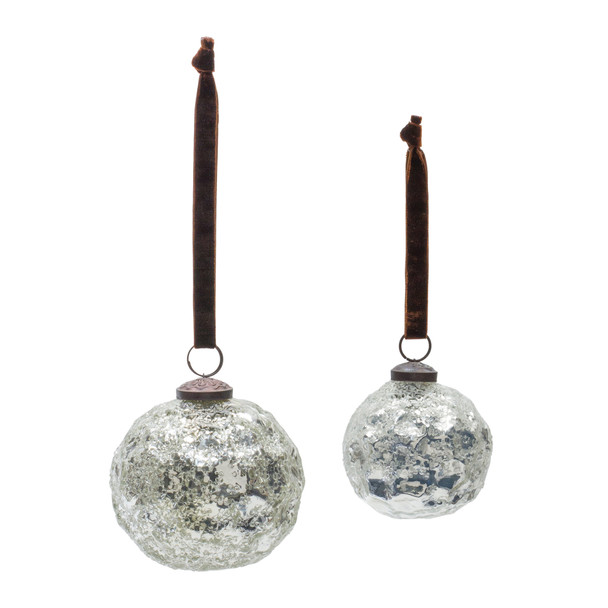 Mercury Glass Ball Ornament (Set of 4) - 86750