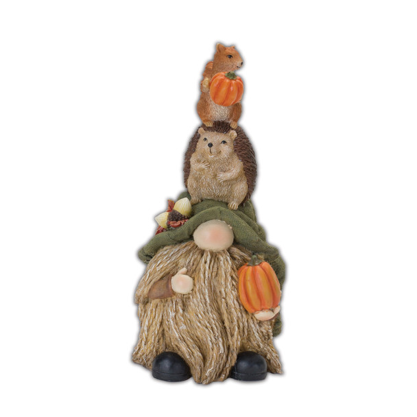 Stacking Gnome with Animals Figurine (Set of 2) - 86831