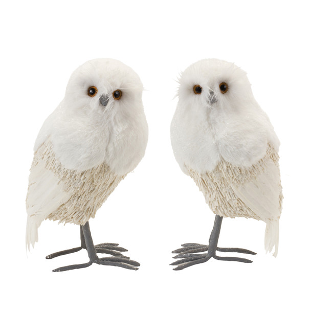 Winter Owl Decor (Set of 2) - 87093
