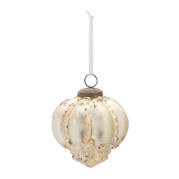 Distressed Gold Glass Ornament (Set of 6) - 87112