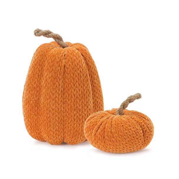 Plush Fabric Pumpkin (Set of 2) - 87243