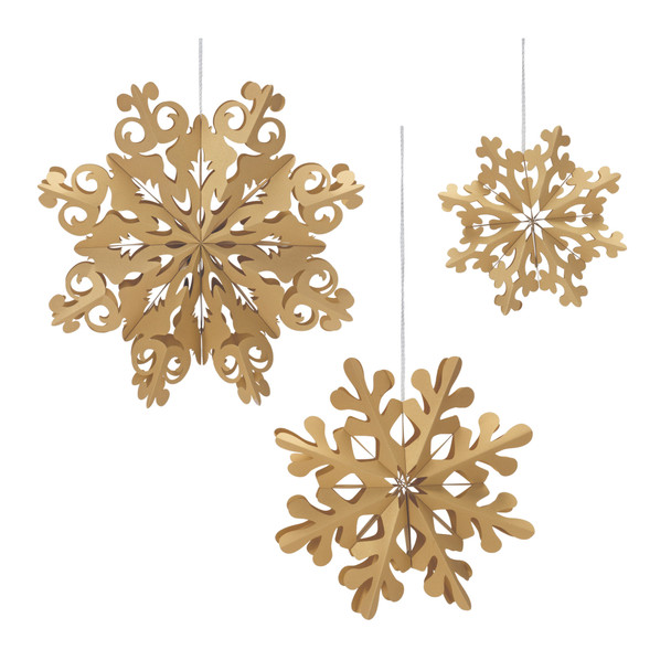 Paper Snowflake Ornament (Set of 6) - 87247